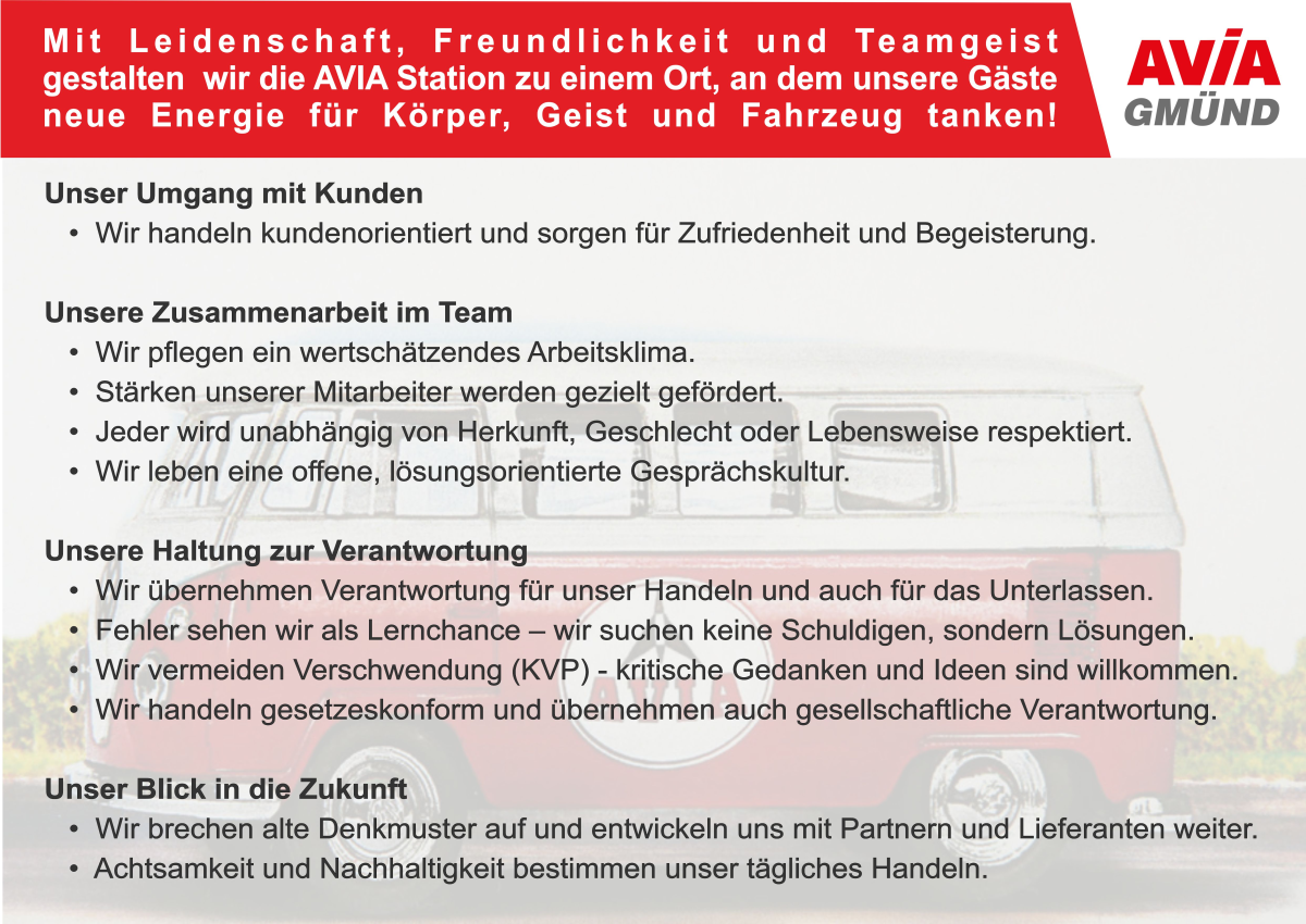 Leitbild Avia Gmünd
